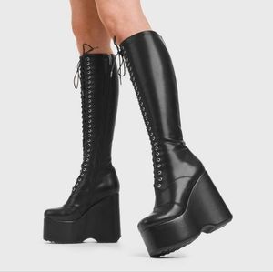 Platform Knee High Boots NEW IN BOX